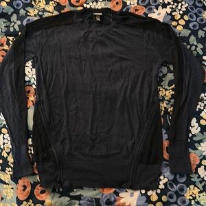 Bench. fitted sweater. Zippers on the sides.